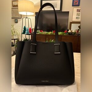 Calvin Klein Black Jett Tote Bag